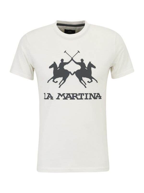 La Martina La Martina Тениска  черно / бяло