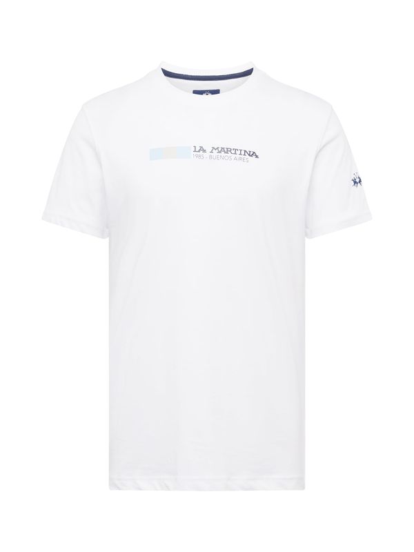 La Martina La Martina Тениска  черно / бяло
