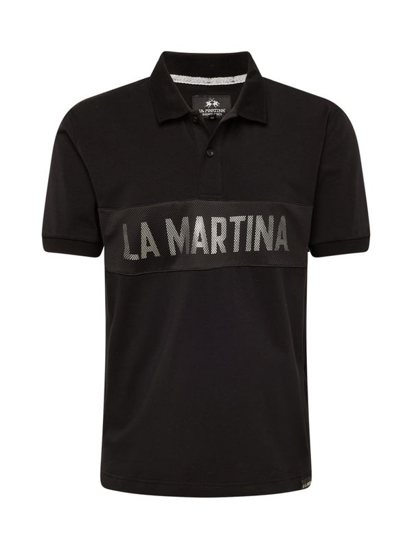 La Martina La Martina Тениска  черно / бяло