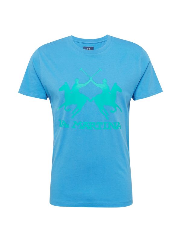 La Martina La Martina Тениска  лазурно синьо / зелено