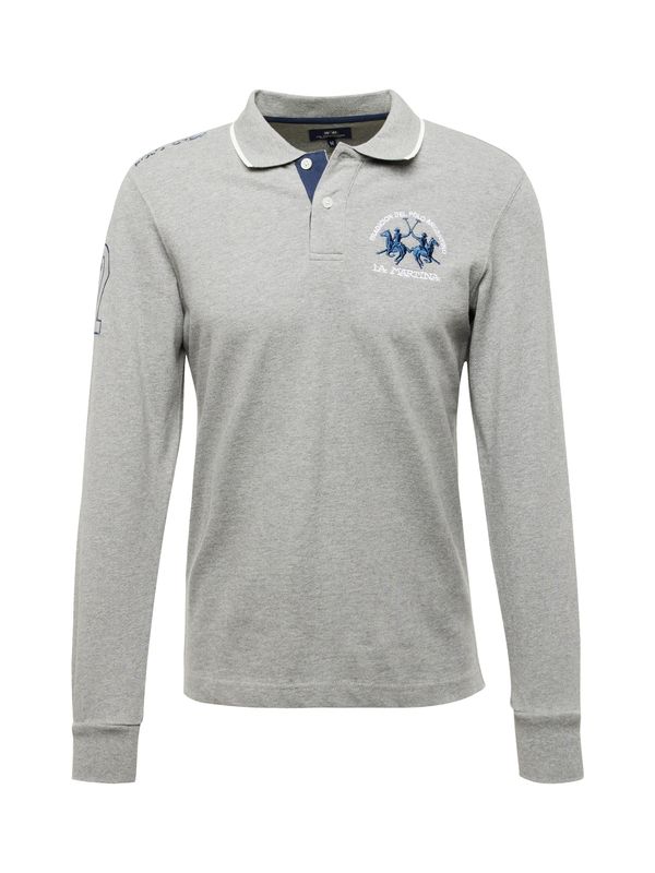 La Martina La Martina Тениска  нейви синьо / сиво / бяло