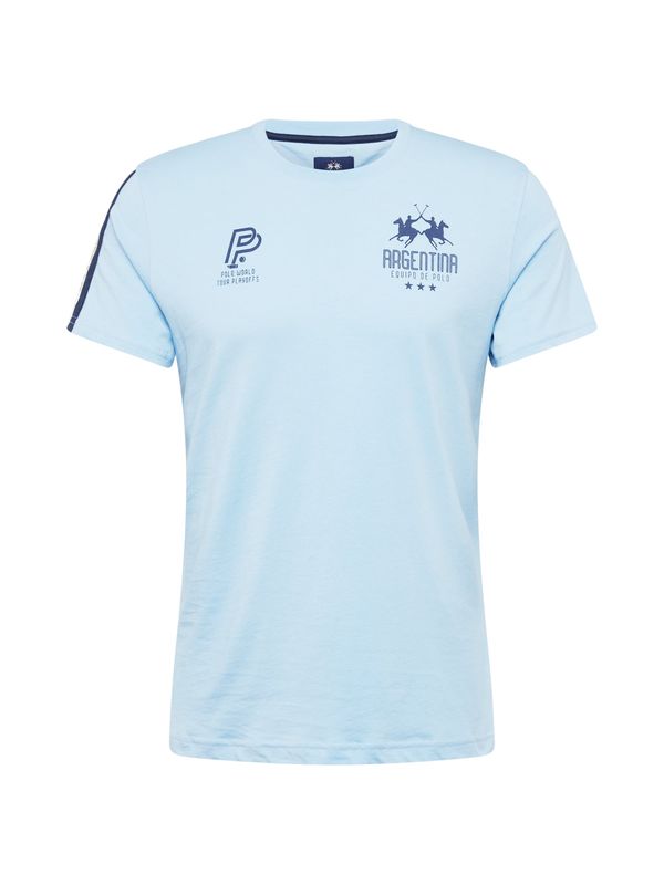 La Martina La Martina Тениска  нейви синьо / светлосиньо