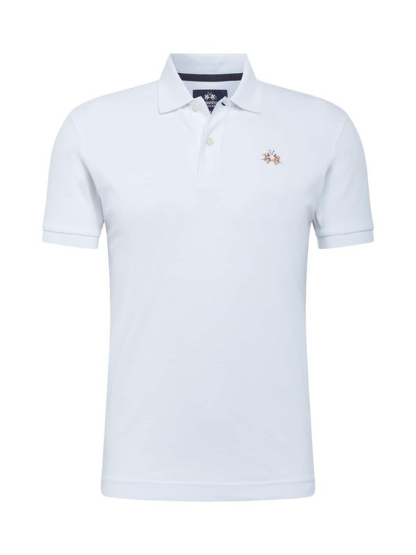 La Martina La Martina Тениска  светлосиньо / светлокафяво / червено / естествено бяло