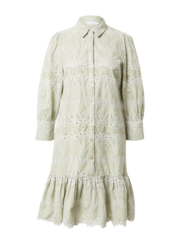 LA STRADA UNICA LA STRADA UNICA Рокля тип риза 'Boheme'  пастелно зелено / бяло