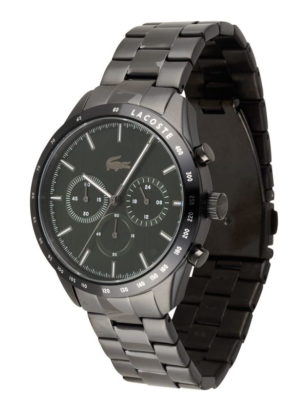 LACOSTE LACOSTE Аналогов часовник 'Boston'  сиво / елхово зелено / черно / бяло