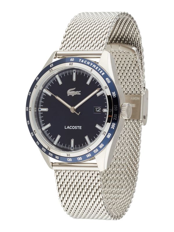 LACOSTE LACOSTE Аналогов часовник 'Everett'  нейви синьо / тъмносиньо / сребърно