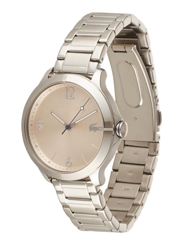 LACOSTE LACOSTE Аналогов часовник 'MOONBALL'  телесен цвят / сребърно