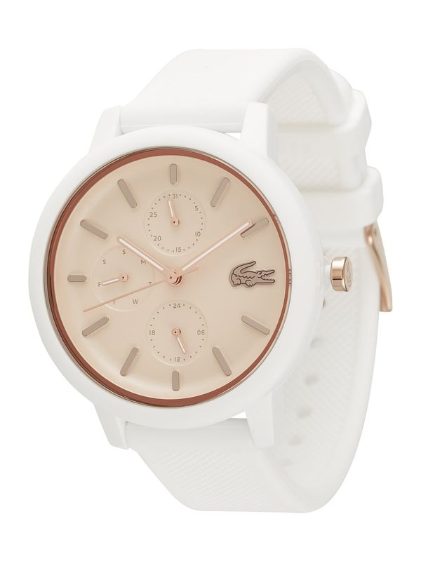 LACOSTE LACOSTE Аналогов часовник  розово злато / бяло