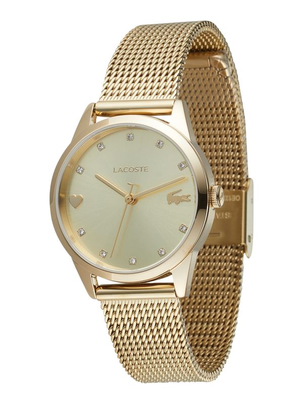 LACOSTE LACOSTE Аналогов часовник 'Stargaze'  екрю / злато