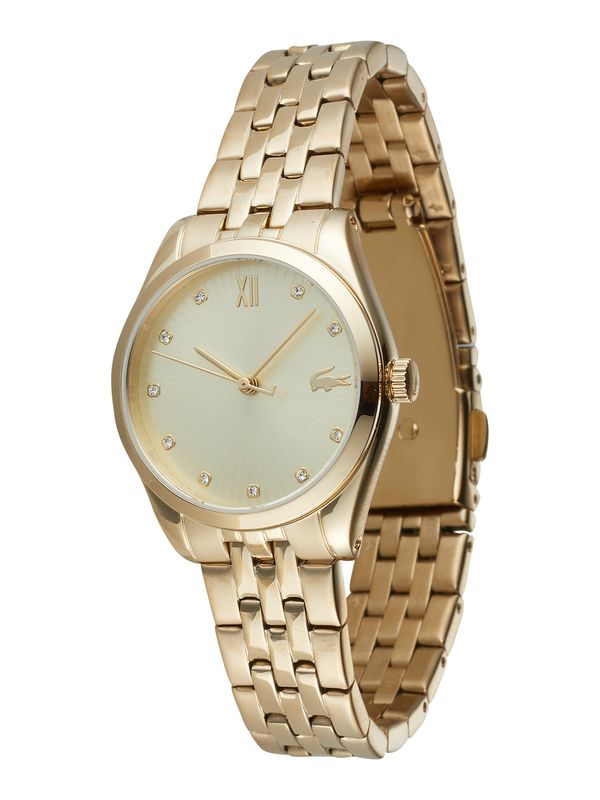 LACOSTE LACOSTE Аналогов часовник 'TUILERIE'  екрю / злато / прозрачно