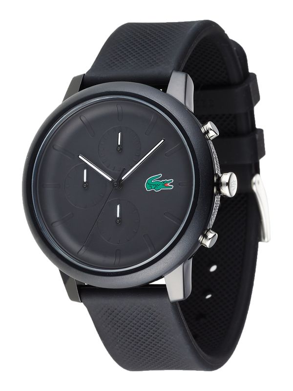 LACOSTE LACOSTE Аналогов часовник  зелено / черно / сребърно