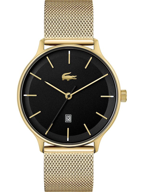 LACOSTE LACOSTE Аналогов часовник  злато / черно