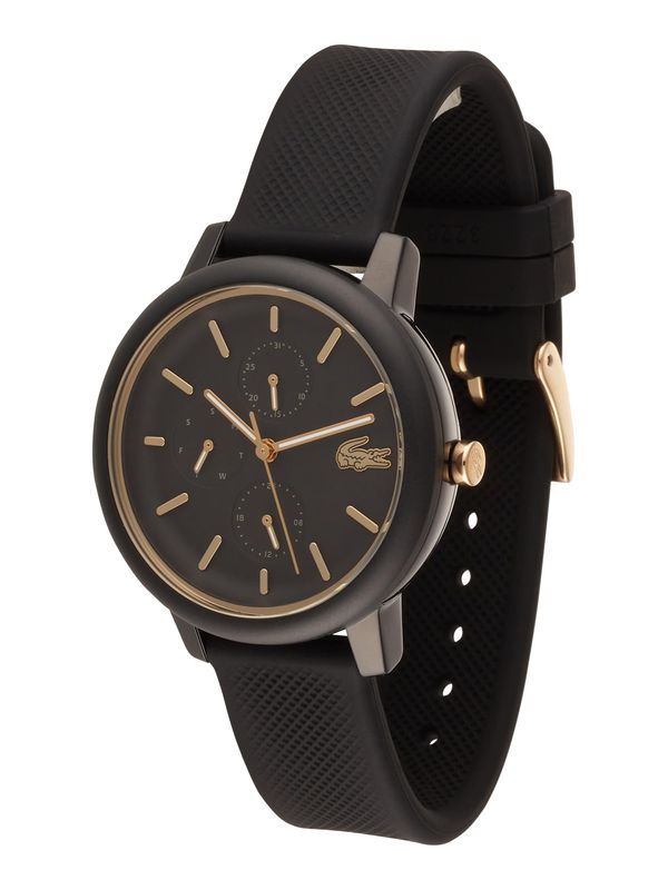LACOSTE LACOSTE Аналогов часовник  злато / черно