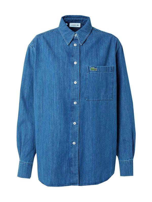 LACOSTE LACOSTE Блуза  син деним / зелено / червено / бяло