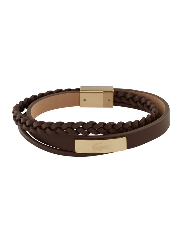 LACOSTE LACOSTE Гривна 'FUSIOТ'  кафяво / злато