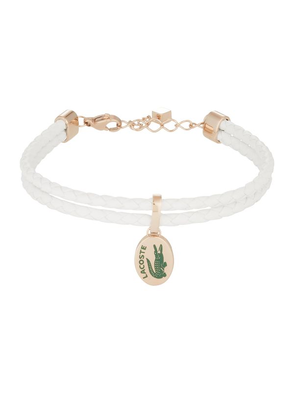 LACOSTE LACOSTE Гривна  злато / тъмнозелено / бяло