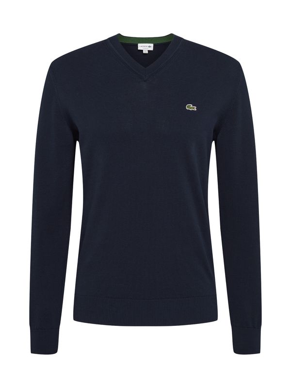 LACOSTE LACOSTE Пуловер  нейви синьо / зелено