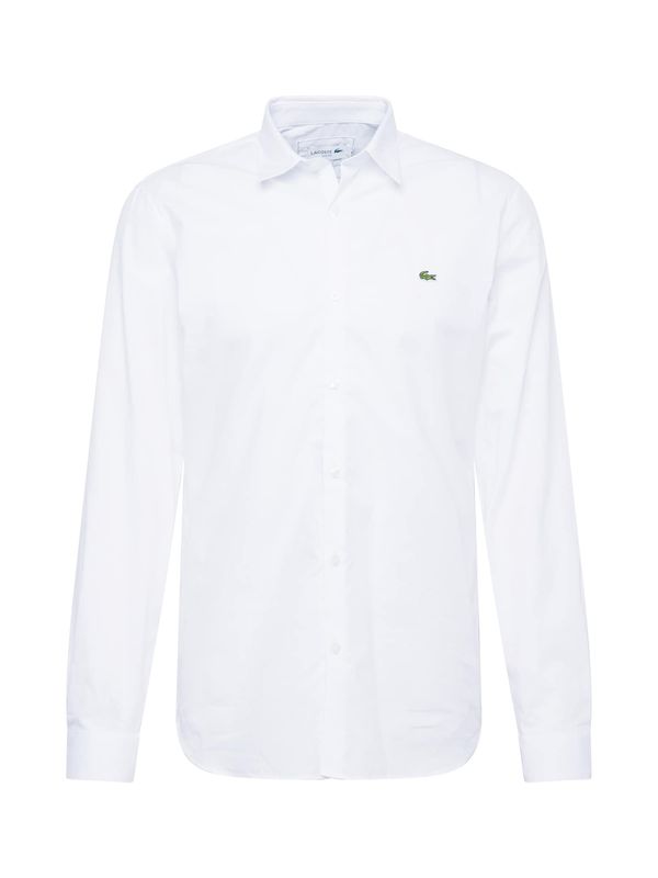 LACOSTE LACOSTE Риза  зелено / бяло