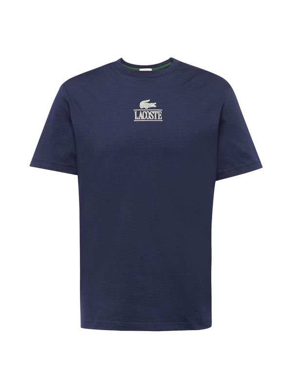 LACOSTE LACOSTE Тениска  нейви синьо / светлозелено / бяло