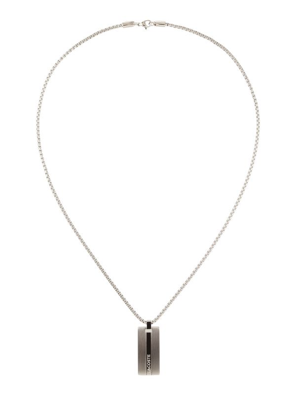 LACOSTE LACOSTE Верижка  черно / сребърно / бяло