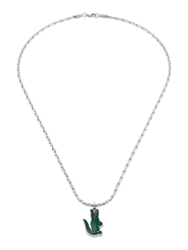 LACOSTE LACOSTE Верижка  елхово зелено / червено / сребърно