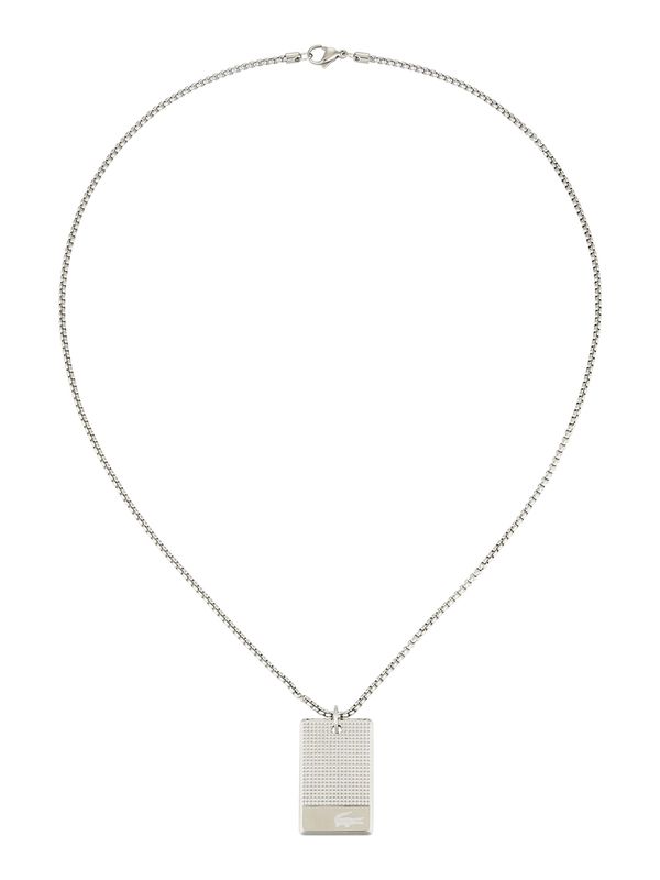 LACOSTE LACOSTE Верижка 'STENCIL'  сребърно