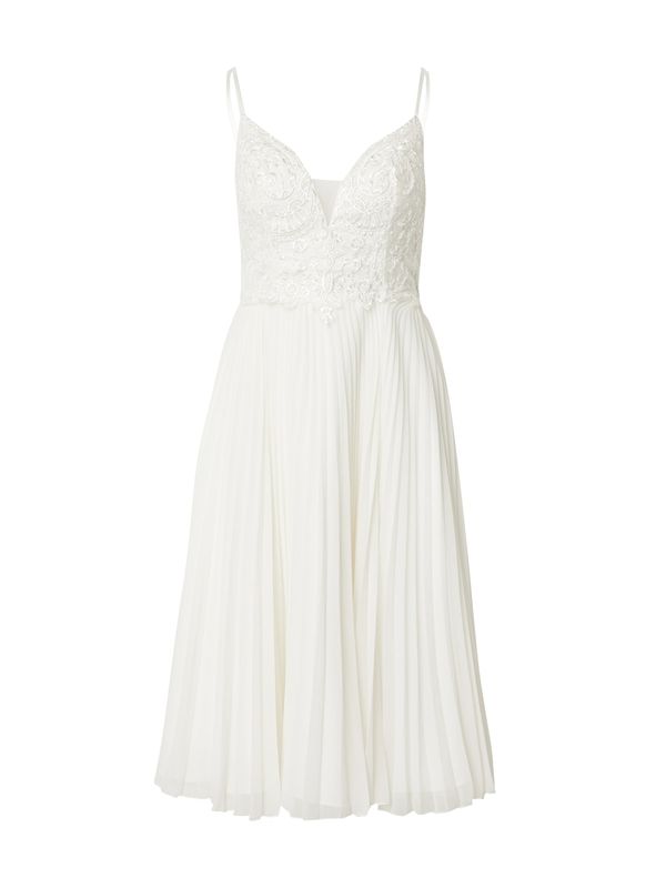 Laona Laona Рокля за коктейл  кремаво