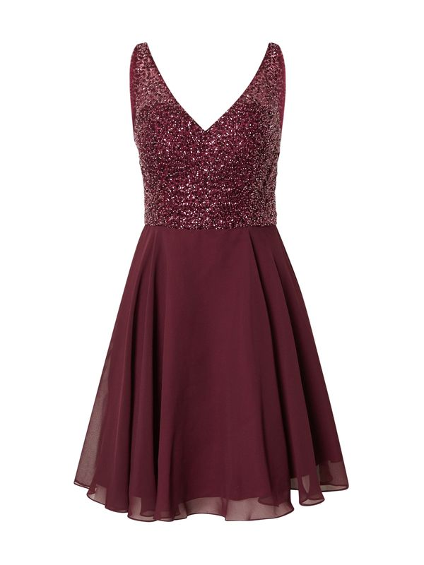 Laona Laona Рокля за коктейл  винено червено / сребърно