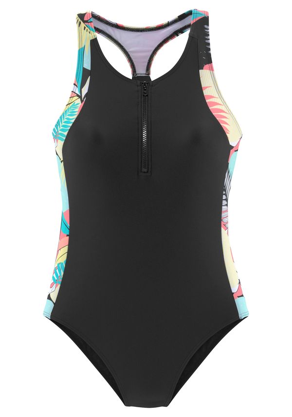 LASCANA ACTIVE LASCANA ACTIVE Спортен бански  пъстро / черно