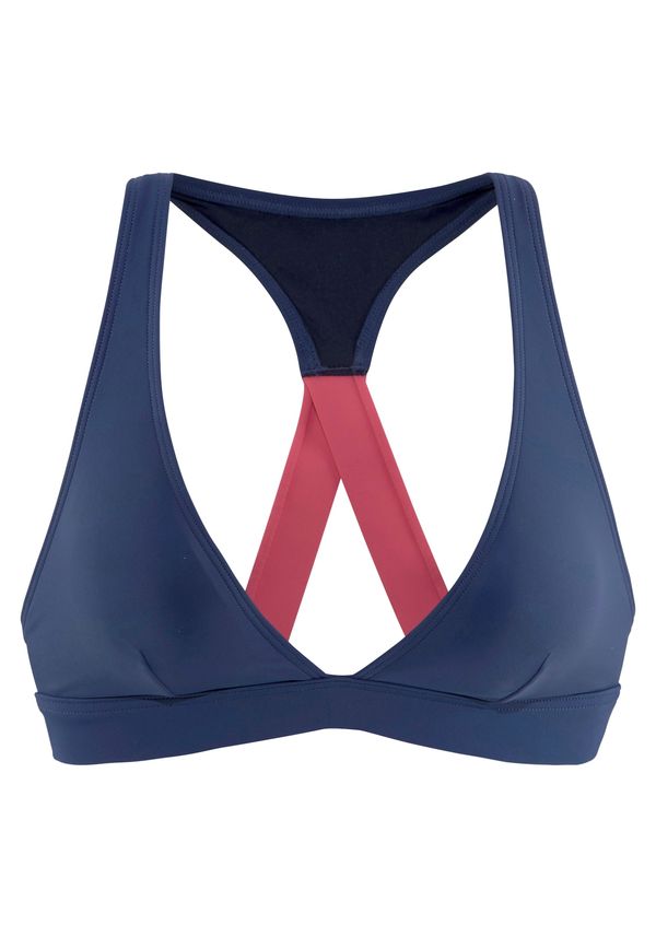 LASCANA ACTIVE LASCANA ACTIVE Спортен бикини топ  нейви синьо / червено-виолетово