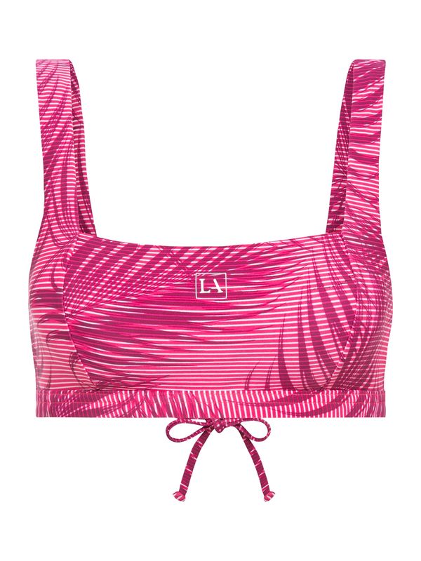 LASCANA ACTIVE LASCANA ACTIVE Спортен бикини топ  розово / бордо / бяло