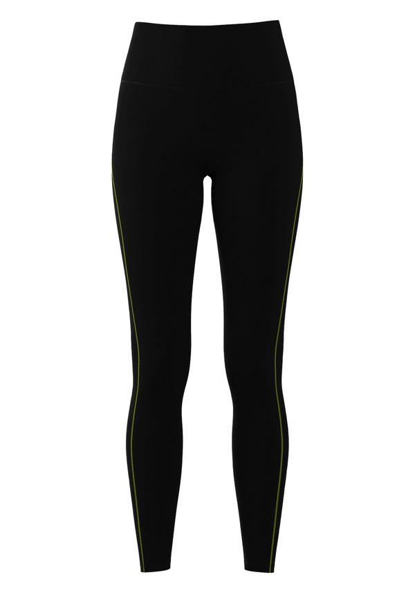 LASCANA ACTIVE LASCANA ACTIVE Спортен панталон  антрацитно черно / зелено