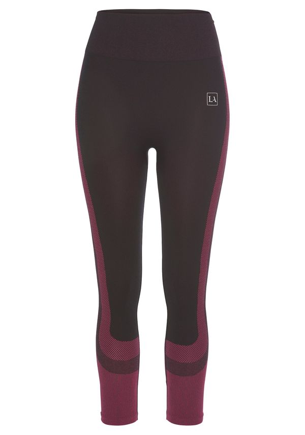 LASCANA ACTIVE LASCANA ACTIVE Спортен панталон  боровинка / тъмнолилаво / бяло