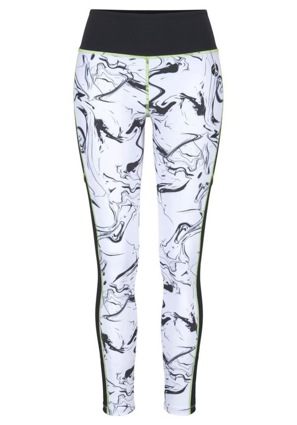 LASCANA ACTIVE LASCANA ACTIVE Спортен панталон  черно / бяло