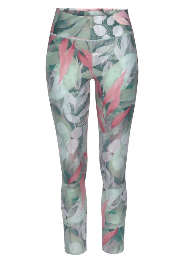 LASCANA ACTIVE LASCANA ACTIVE Спортен панталон  смарагдово зелено / мента / бледорозово