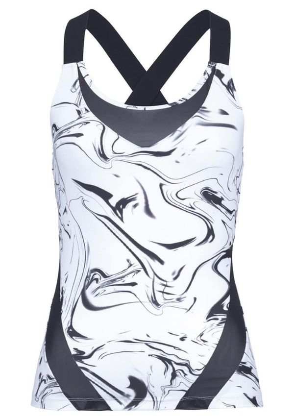 LASCANA ACTIVE LASCANA ACTIVE Спортен топ  черно / бяло