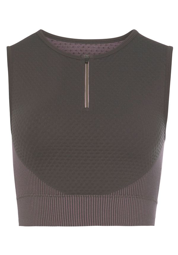 LASCANA ACTIVE LASCANA ACTIVE Спортен топ  графитено сиво / светлосиво