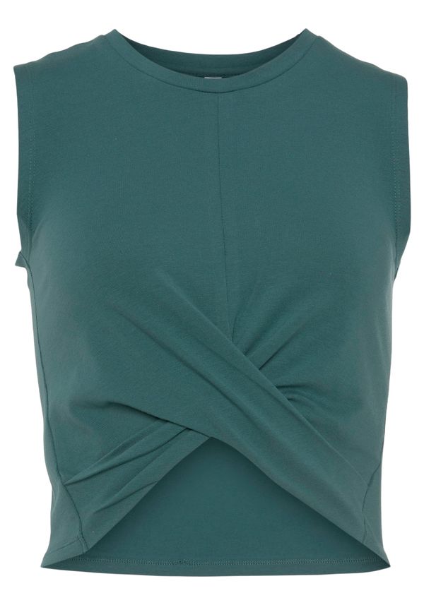 LASCANA ACTIVE LASCANA ACTIVE Спортен топ  смарагдово зелено / бяло