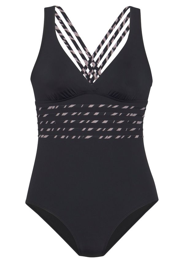 LASCANA LASCANA Бански костюм  бежово / черно