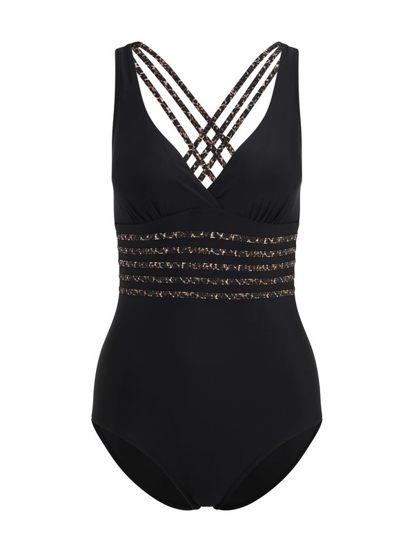 LASCANA LASCANA Бански костюм  бежово / кафяво / черно