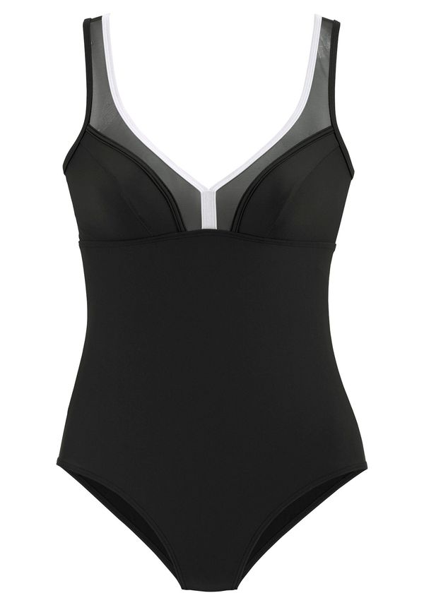 LASCANA LASCANA Бански костюм  черно / бяло