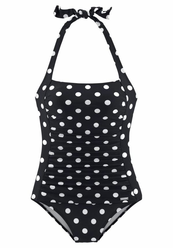 LASCANA LASCANA Бански костюм  черно / бяло