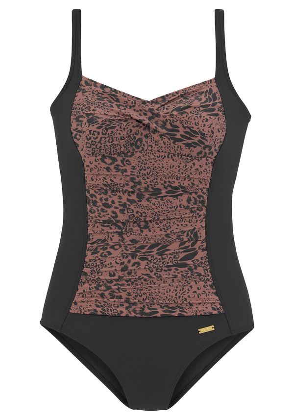 LASCANA LASCANA Бански костюм  кафяво / черно