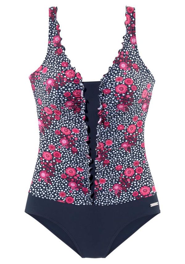 LASCANA LASCANA Бански костюм  синьо / розово / бяло