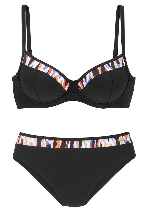 LASCANA LASCANA Бански тип бикини  пъстро / черно