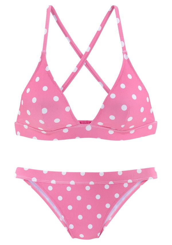 LASCANA LASCANA Бански тип бикини  розово / бяло