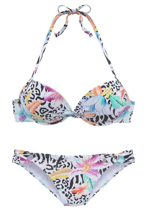 LASCANA LASCANA Бански тип бикини  тюркоазен / светложълто / светлолилаво / оранжево / черно / бяло