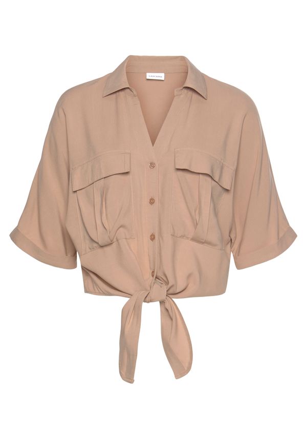 LASCANA LASCANA Блуза  камел