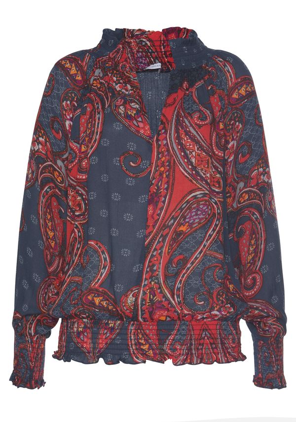 LASCANA LASCANA Блуза  нощно синьо / светлосиньо / тъмнолилаво / оранжево / червено