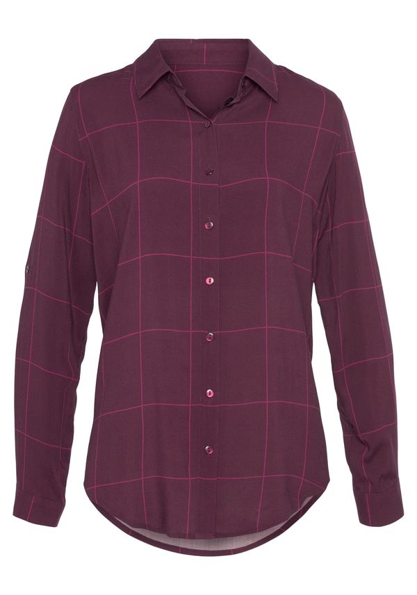 LASCANA LASCANA Блуза  розово / тъмнорозово / бордо